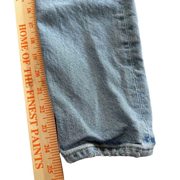 Agolde Jeans Size 25 Nico High Rise Slim Fit Button Fly Skinny Light Wash Blue - Picture 8 of 10